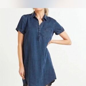 Rails Dark Blue Denim Shirt dress small